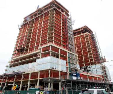 Dream on: Two-thirds of billionaire builder’s Coney towers topped out