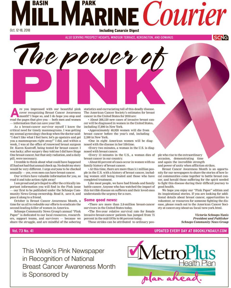 Mill-Marine Courier: October 12, 2018