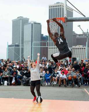 A swish come true: Nets hype up fans with pre-season practice in Bridge Park