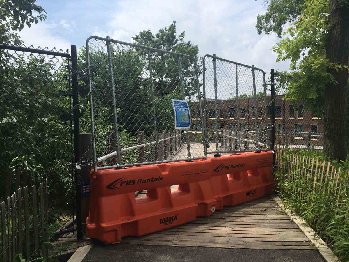 Out of bounce! Squibb Bridge to Bridge Park shutters again
