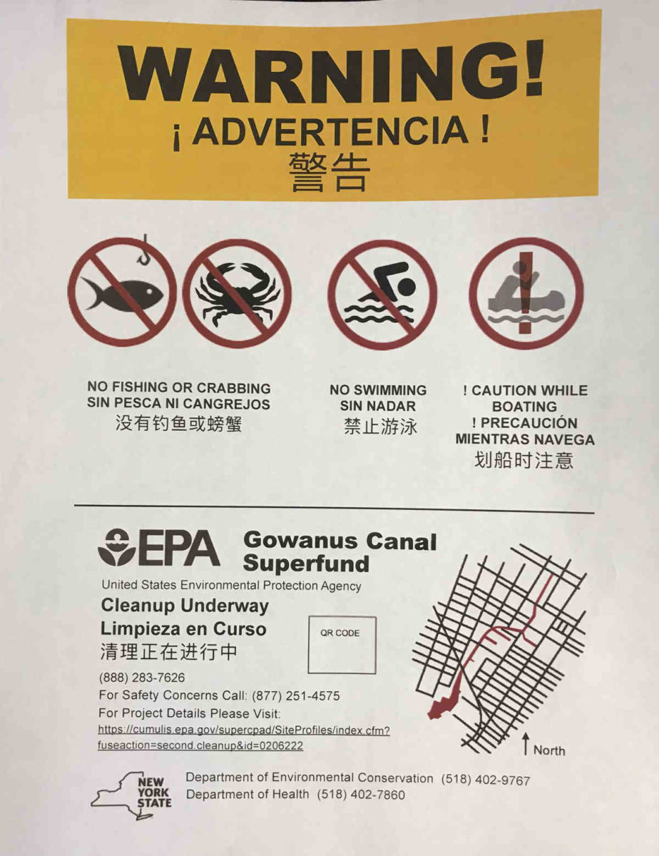 Reel conundrum: New signs ban fishing in toxic Gowanus, but some say they don’t do enough to discourage sport