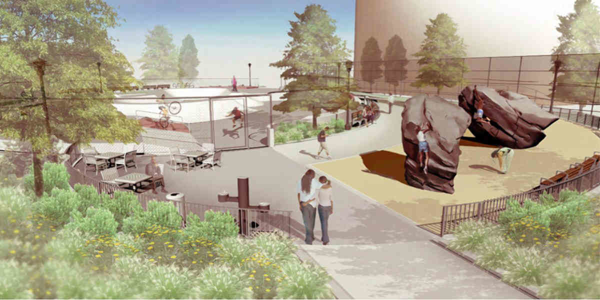 Rail cool: City unveils renderings for Hook’s first skate park