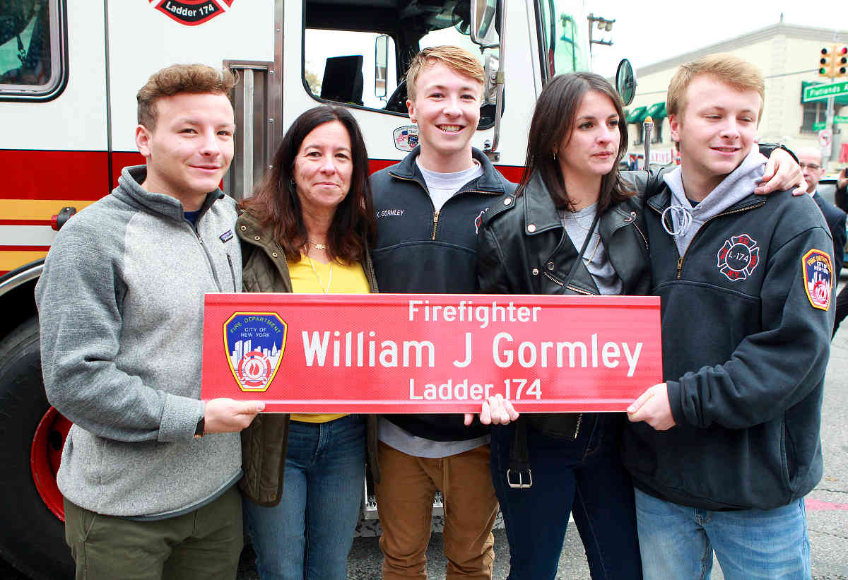 Firefighter struck down by 9-11 cancer honored in old neighborhood