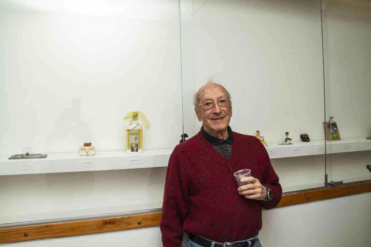 Octogenarian hosts first art exhibit