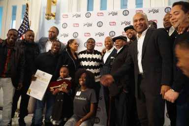Big day for Tray! Beep gifts comedian Morgan with key to Bklyn for birthday