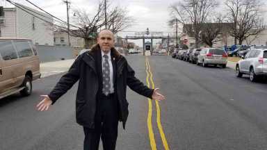 Straight shooter: Coney pol blasts city for painting squiggly yellow lines to divide stretch of Neptune Ave.