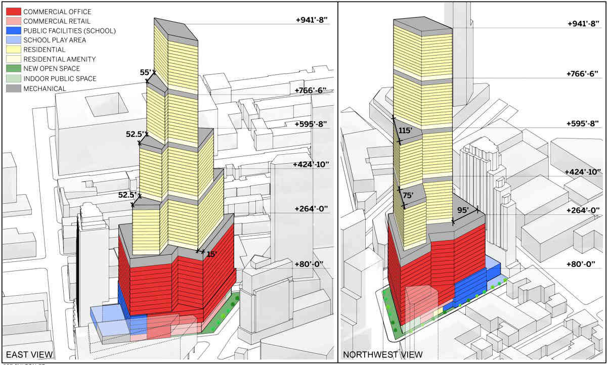 Downtown’s latest high Developer seeks rezoning to build 942foot