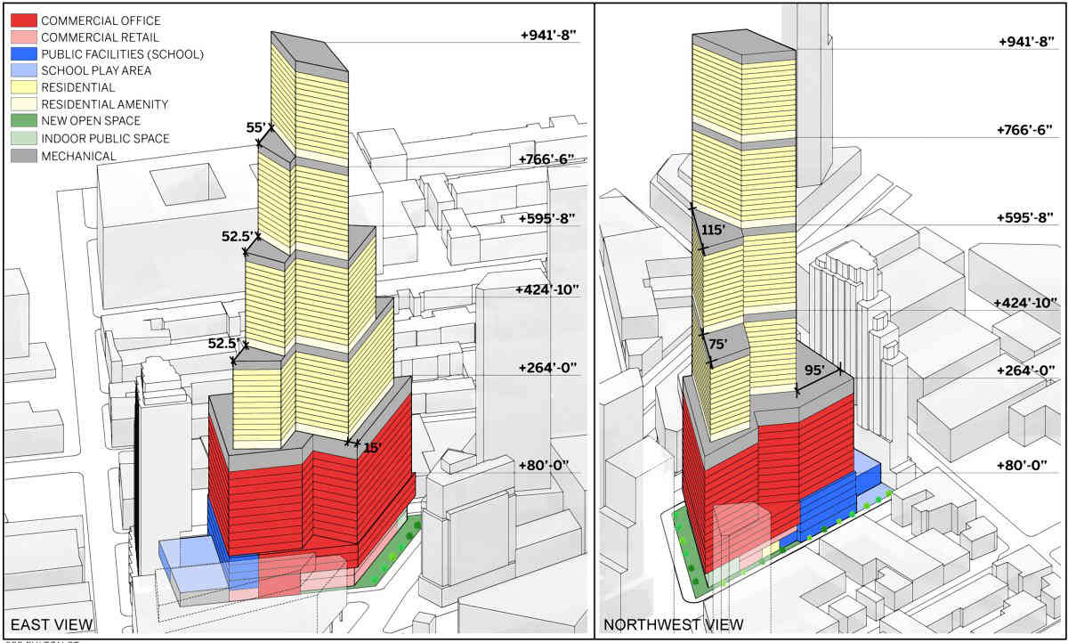 Downtown’s latest high: Developer seeks rezoning to build 942-foot skyscraper on Fulton Street