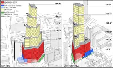 Downtown’s latest high: Developer seeks rezoning to build 942-foot skyscraper on Fulton Street