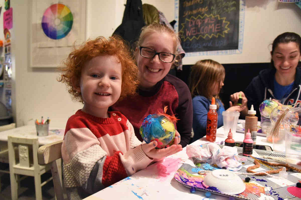 Merry making! Youngsters handcraft holiday ornaments at Park Slope art studio