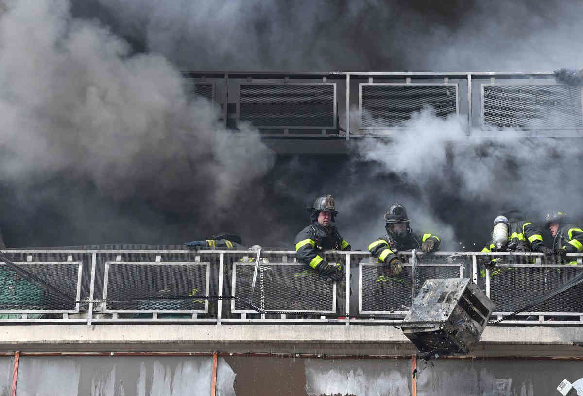 Blaze inside junk-filled Ebbets Field apartment injures eight