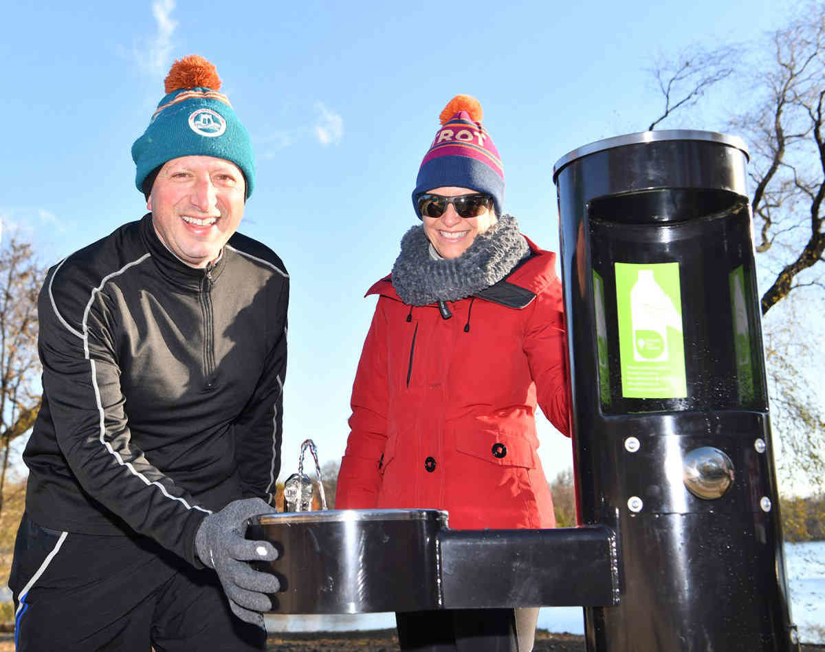 Slurps up! Frost-resistant drinking fountains arrive in Brooklyn’s Backyard