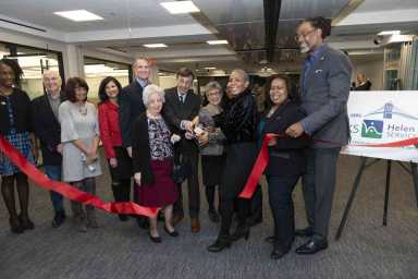 Snip, snip on new Helen Keller Services headquarters