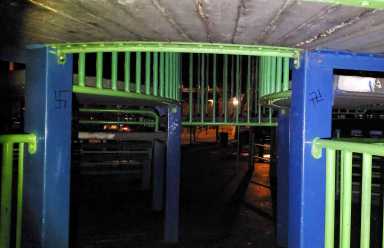 Cops seek anti-Semite who drew swastikas inside Brighton Beach playground