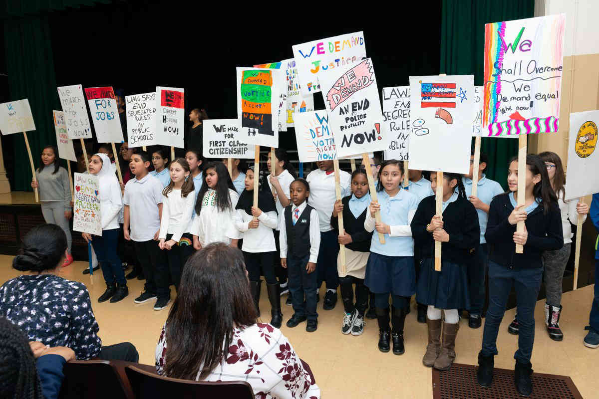 Historical re-enactments: Coney Island students conclude Black History Month with spirited performances