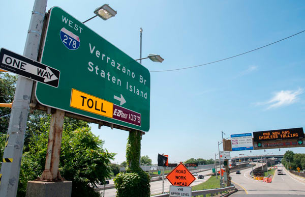 Verrazano-Narrows Bridge no longer accepting cash payments