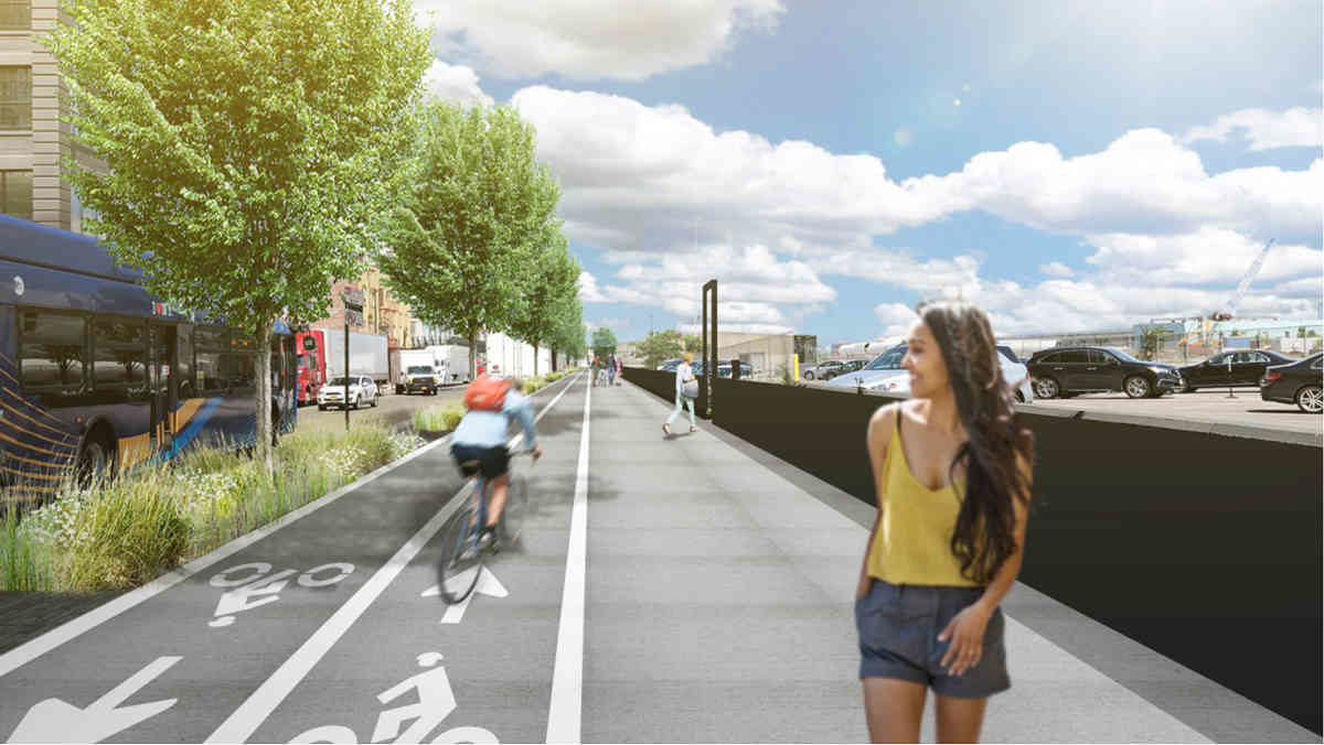Short ride: City unveils infrastructure plan featuring tiny bike lane