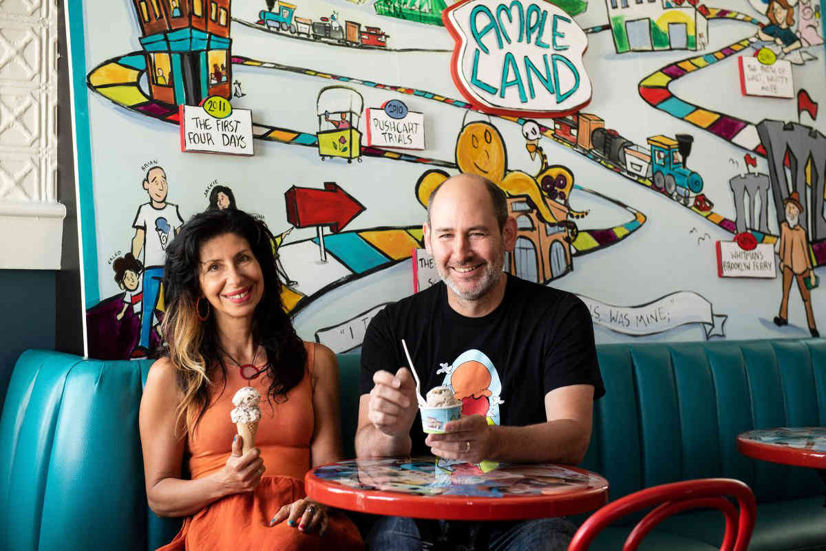 Ample Hills co-founders Jackie Cuscuna and Brian Smith.
