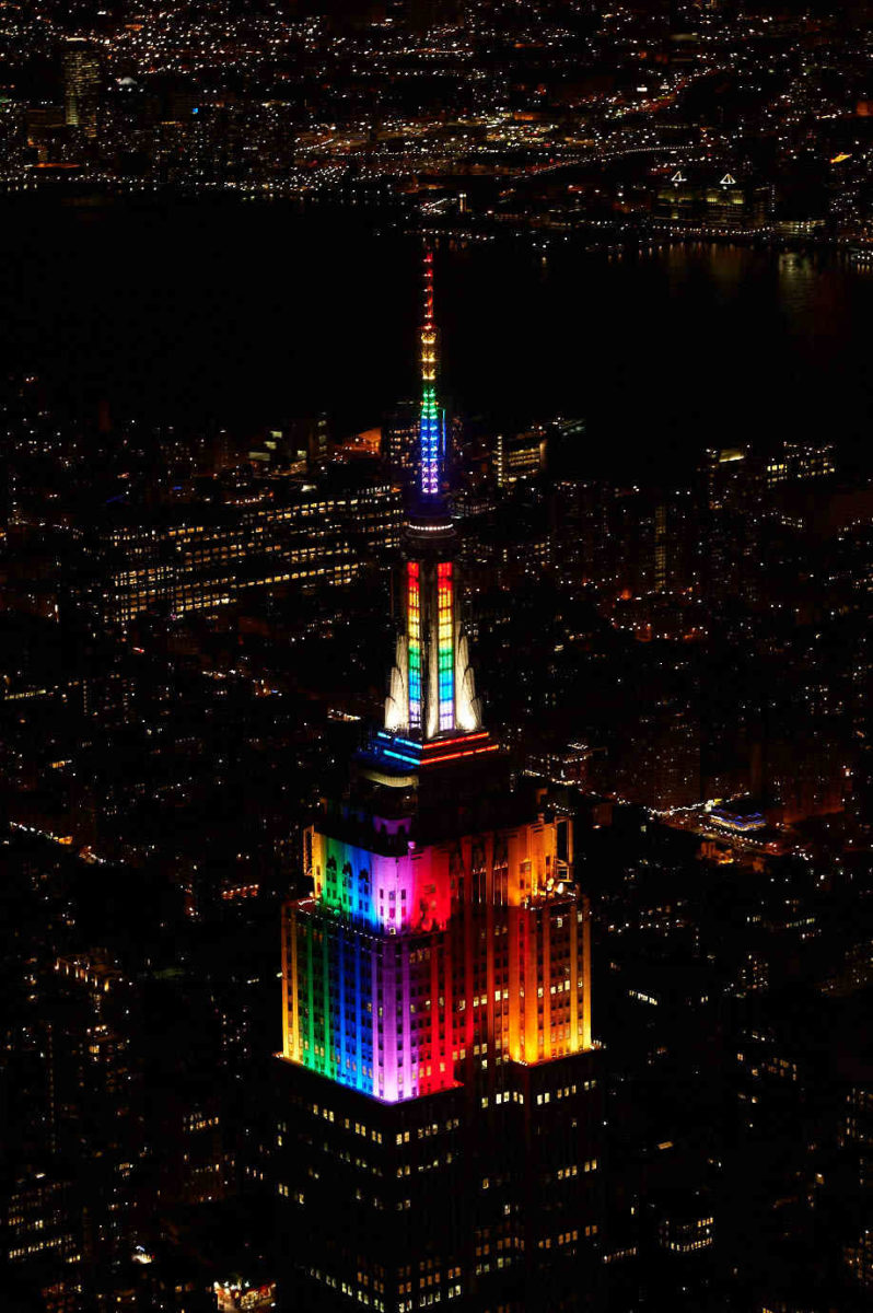 The rainbow connection: Brooklyn shines multi-colored lights for WorldPride