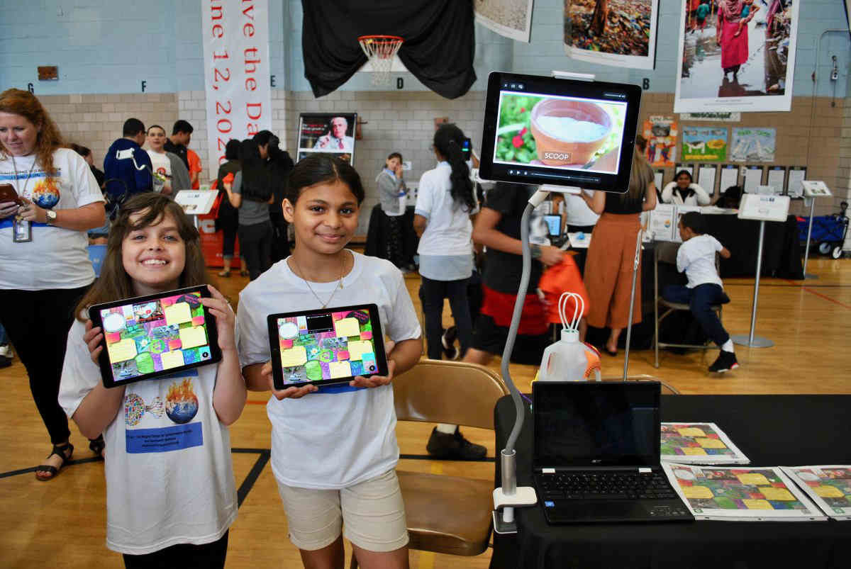 Hot stuff: Coney kids talk global warming in climate change expo