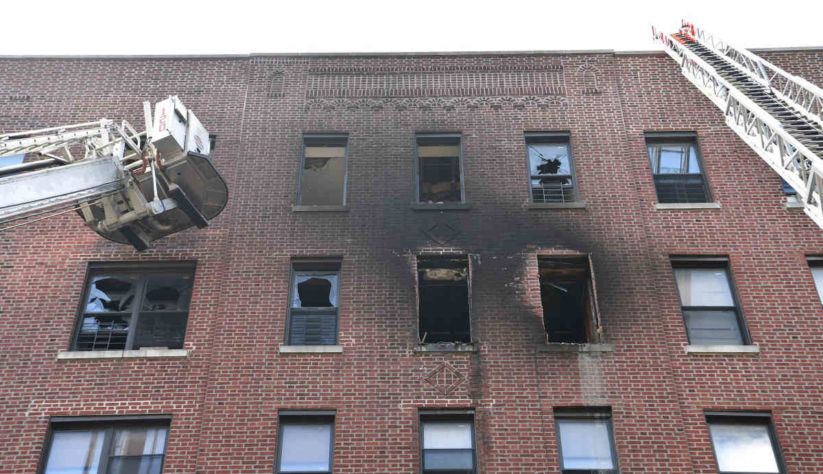 Two children injured in Crown Heights fire