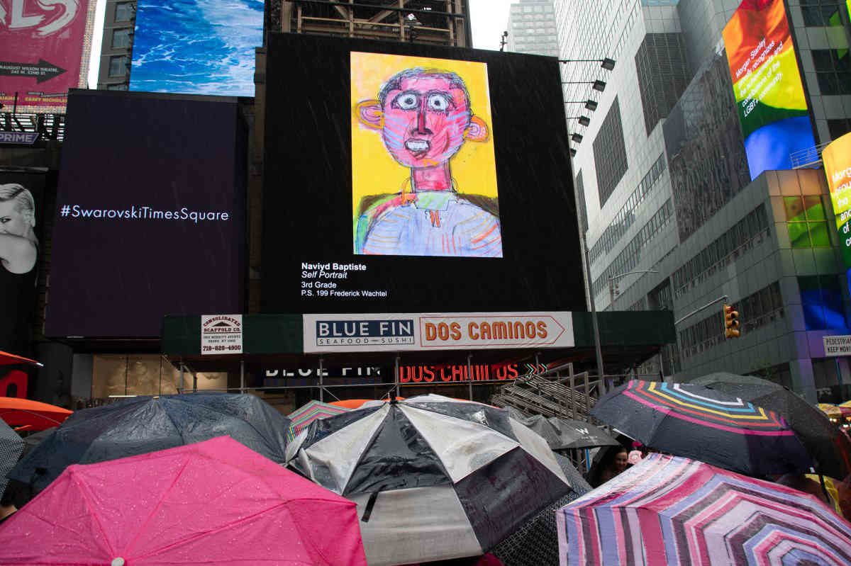 Big success: Pint-sized artists’ work displayed in Times Square