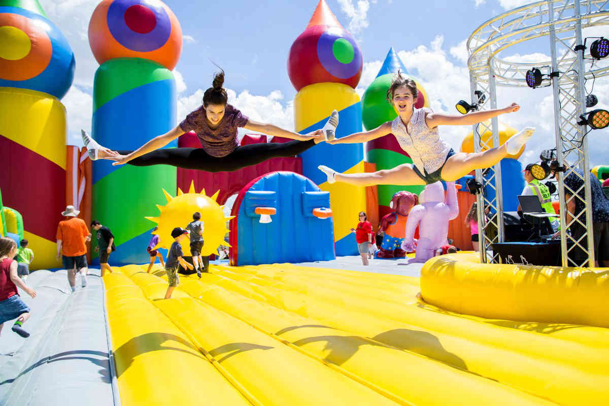 Jump for joy: World’s biggest bounce house comes to Brooklyn