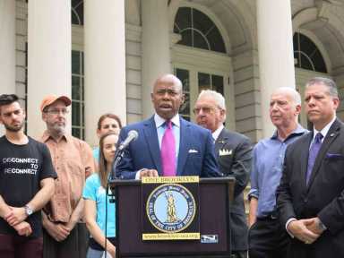 Borough President Adams calls for meditation training for cops following string of suicides