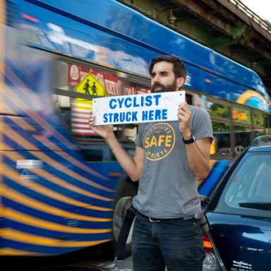 Locals mourn death of cyclist at Sunset Park vigil