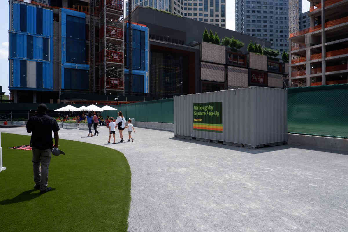 Officials open temporary ‘pop-up’ park at Willoughby Square
