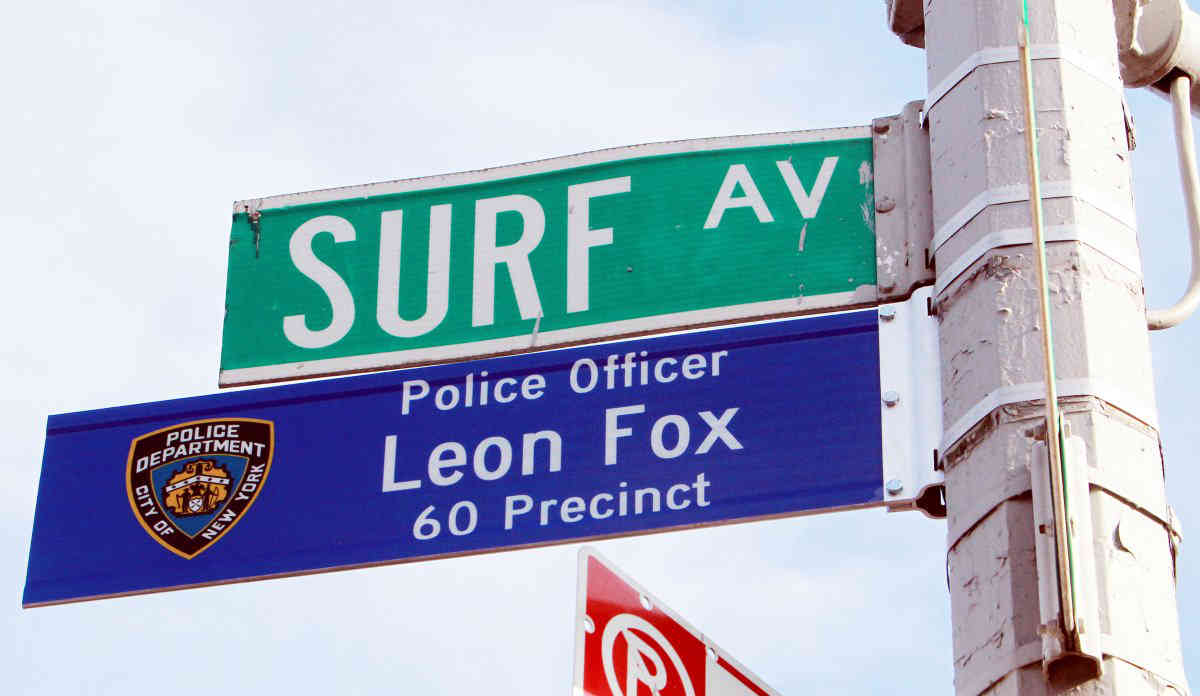 City renames Coney Island corner in honor of fallen cop