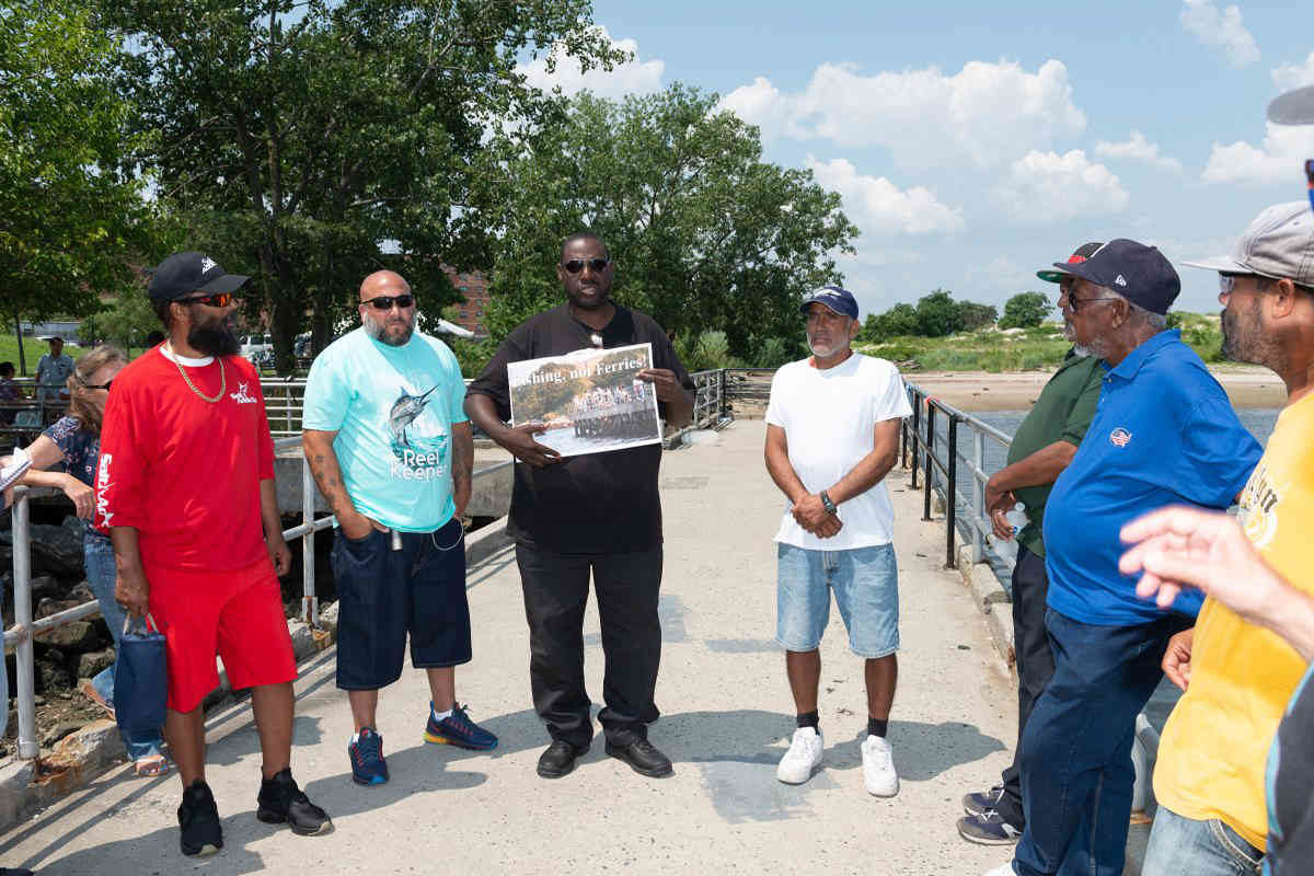 ‘They lied to us’: Coney Islanders protest ferry plan at Kaiser pier