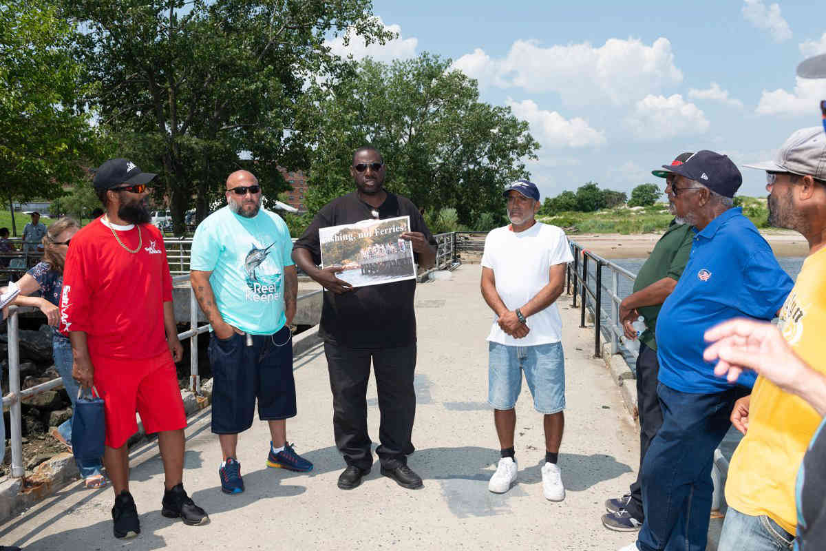 ‘They lied to us’: Coney Islanders protest ferry plan at Kaiser pier