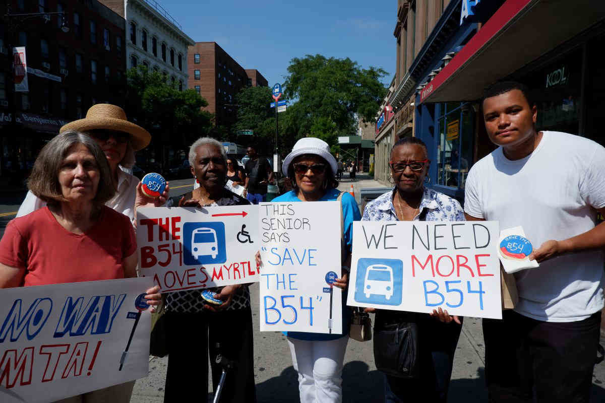 Bake off: Locals rally, make pastries in opposition to B54 bus cuts