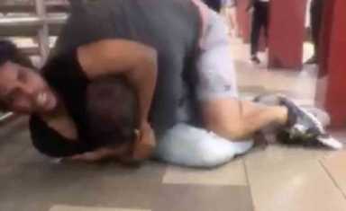 Brute robs man on Crown Heights subway platform as fellow straphangers watch