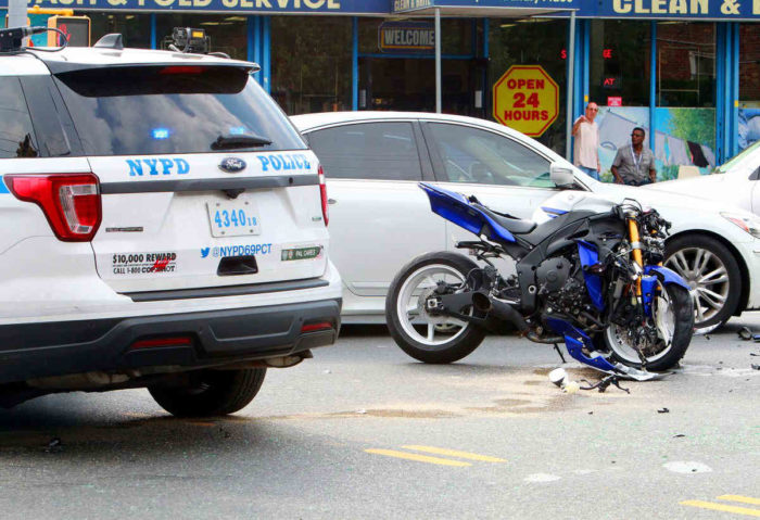 How to explain bike accident picture
