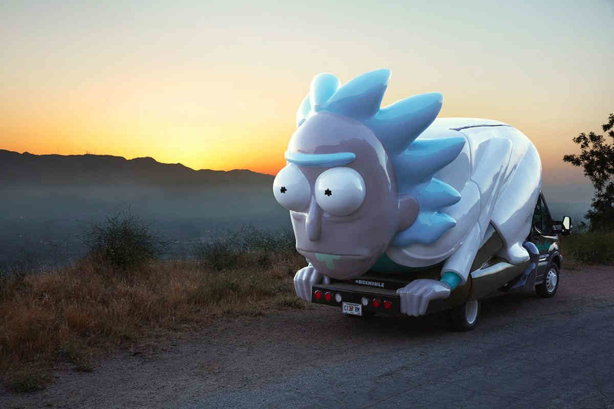 Wubbalubbadubdub! Giant Rick and Morty truck bound for Coney