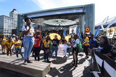 Dumbo climate strike highlights communities of color