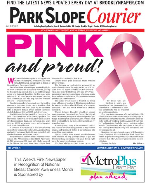 Brooklyn Courier: October 11, 2019