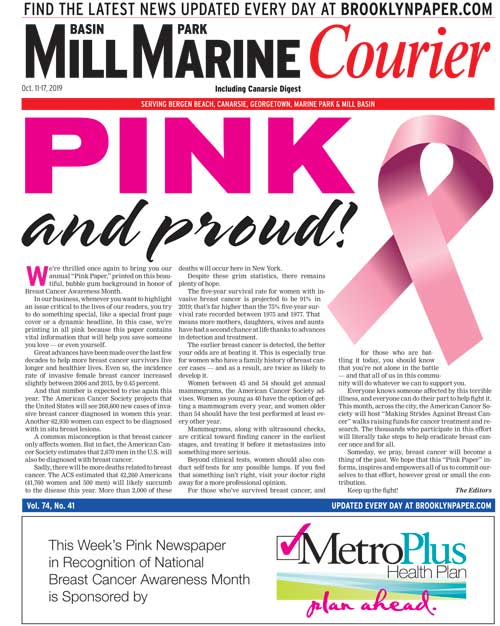 Mill-Marine Courier: October 11, 2019