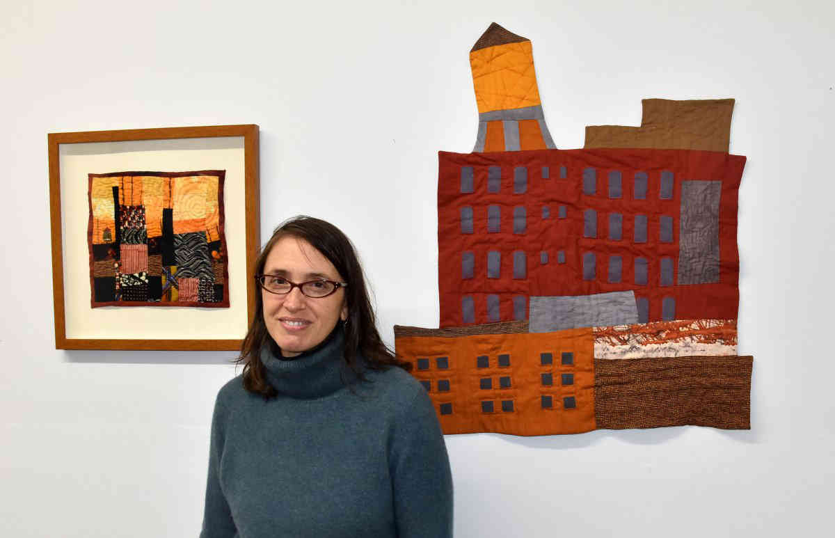 Sew and the city: Artist makes a skyline in cloth