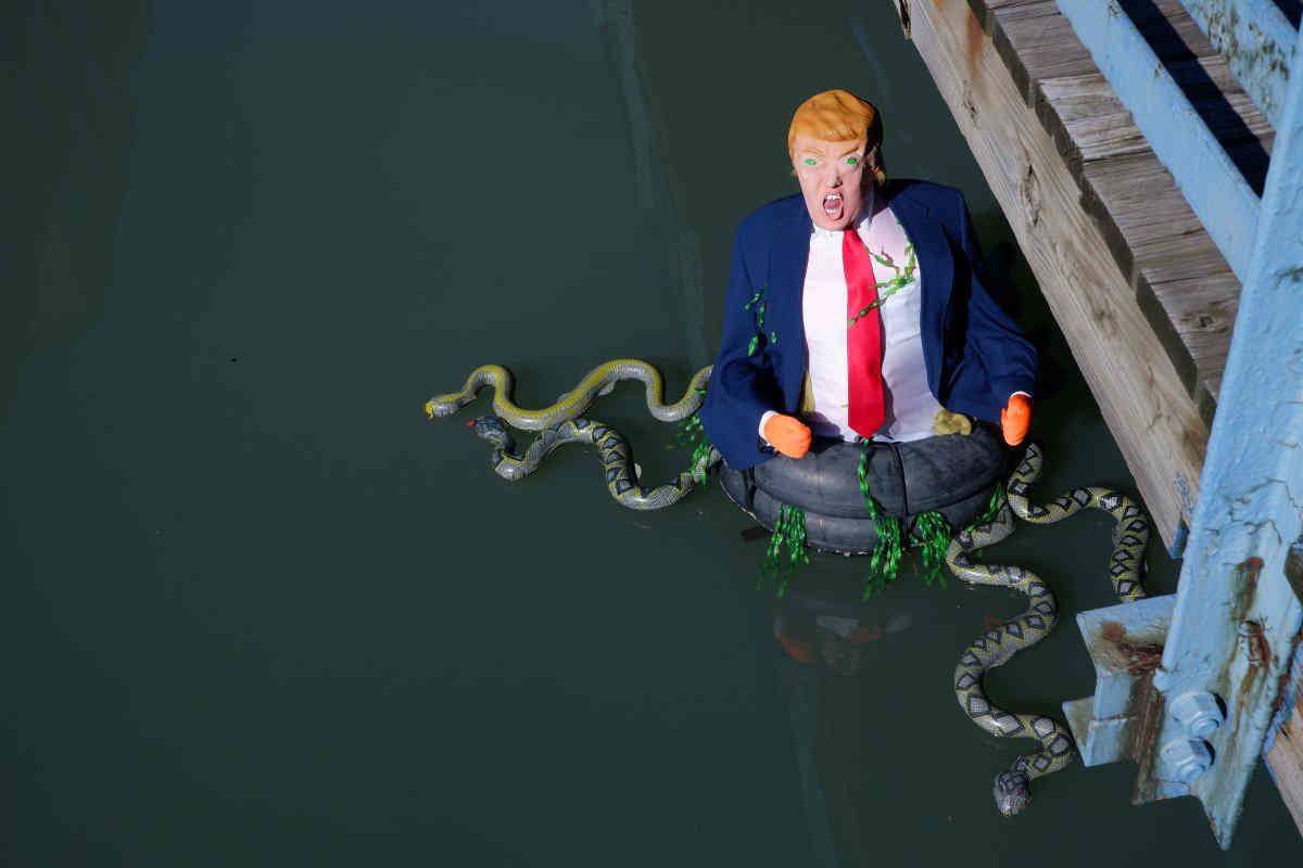‘He has become the swamp’ Artist behind Gowanus Trump float speaks out