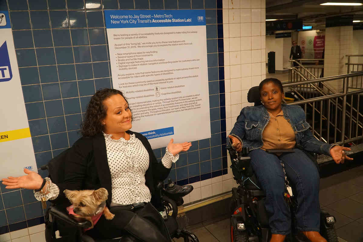 MTA pilots accessibility features at Downtown subway station