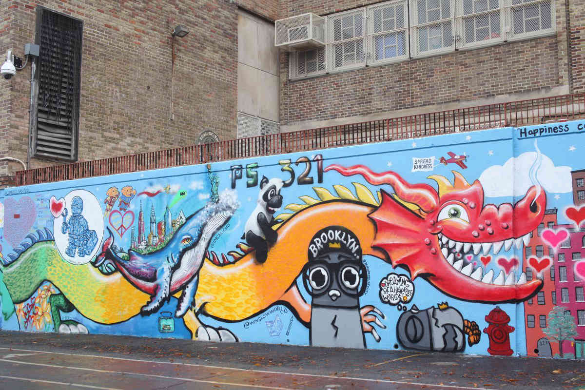 Paint over hate: Artists unveil anti-bullying mural at Park Slope school