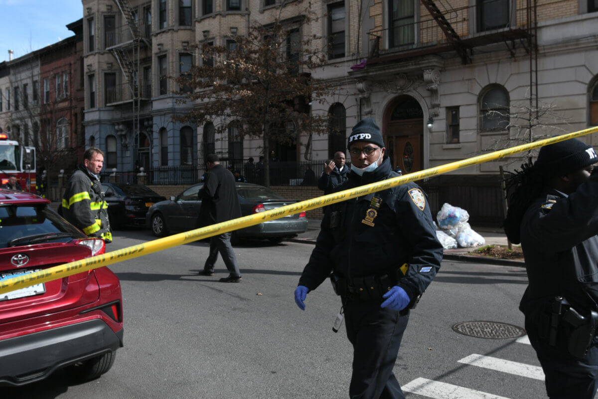 The FDNY put out a small fire at 494 Jefferson Avenue just after
