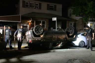 upside down car