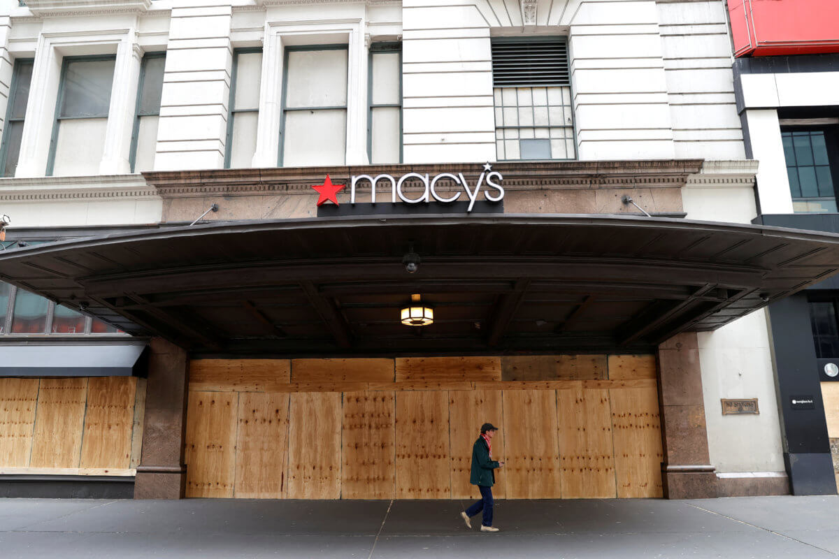 Damage and cleanup after protests against the death in Minneapolis police custody of George Floyd in New York