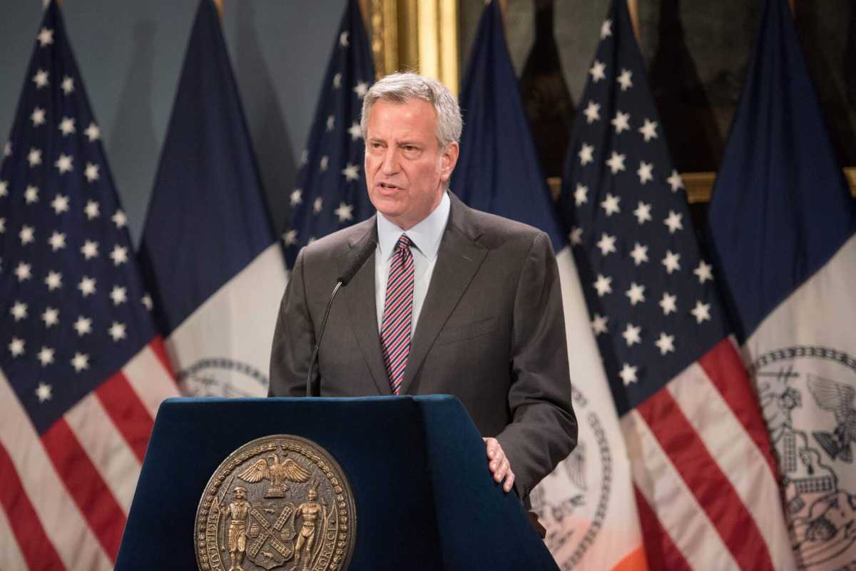 Mayor Bill de Blasio