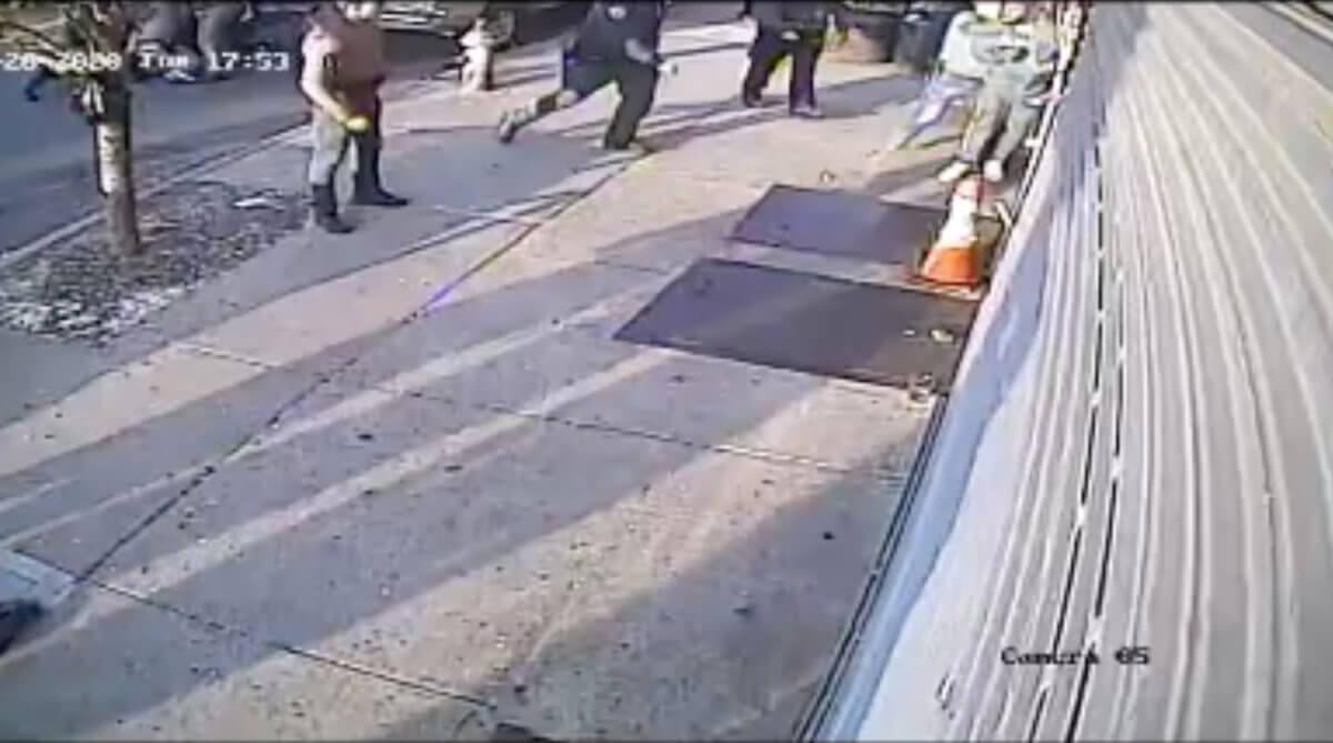 east new york arrest 4-29 surveillance footage