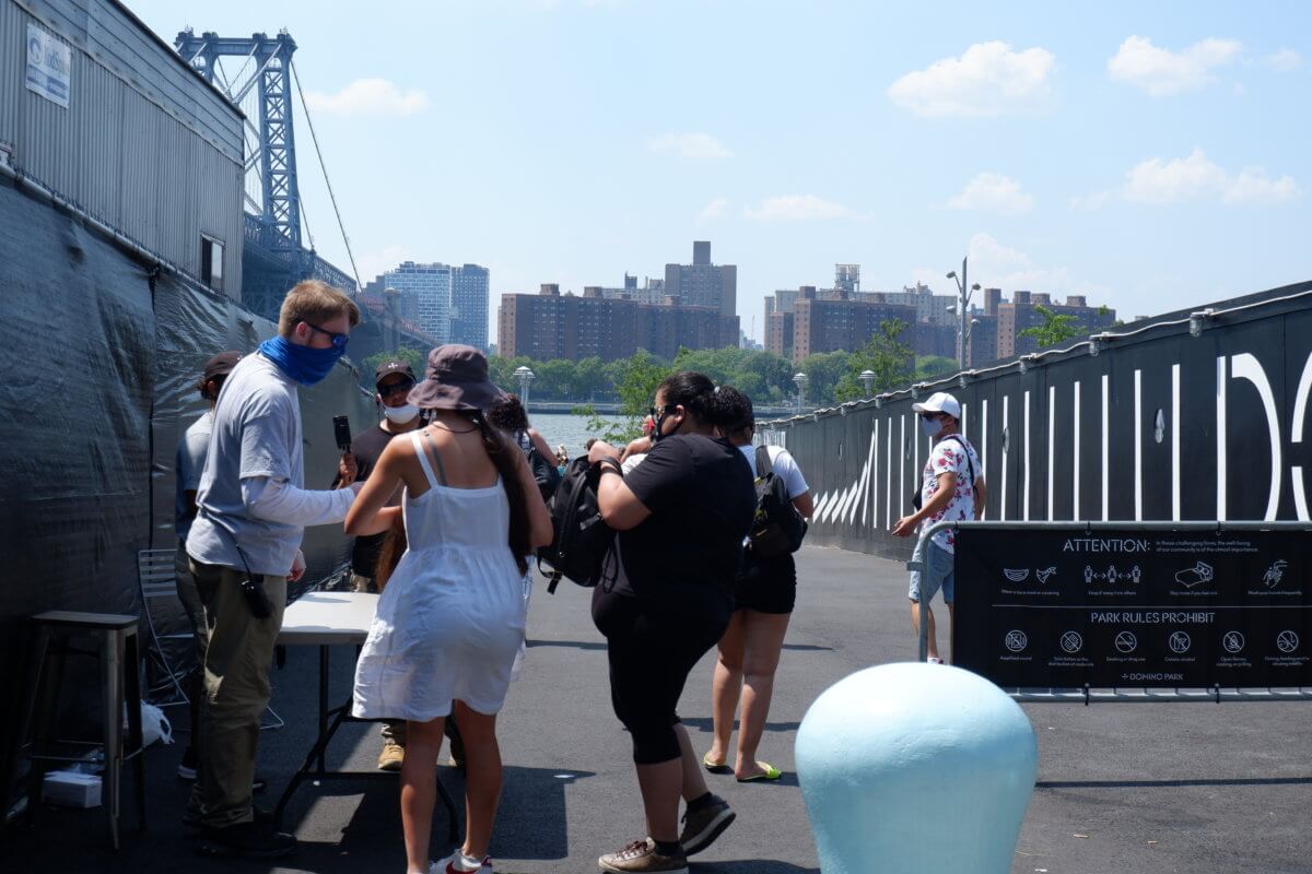 Domino Park guards